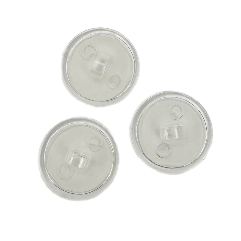 Klebeknöpfe mit Öse 20 mm, transparent, selbstklebend