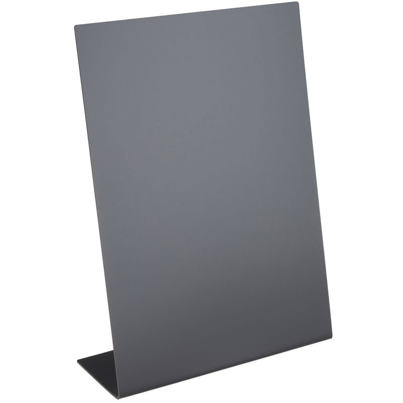 L-Aufsteller Kreidetafel 297 x 420 mm, A3 Hochformat, schwarz