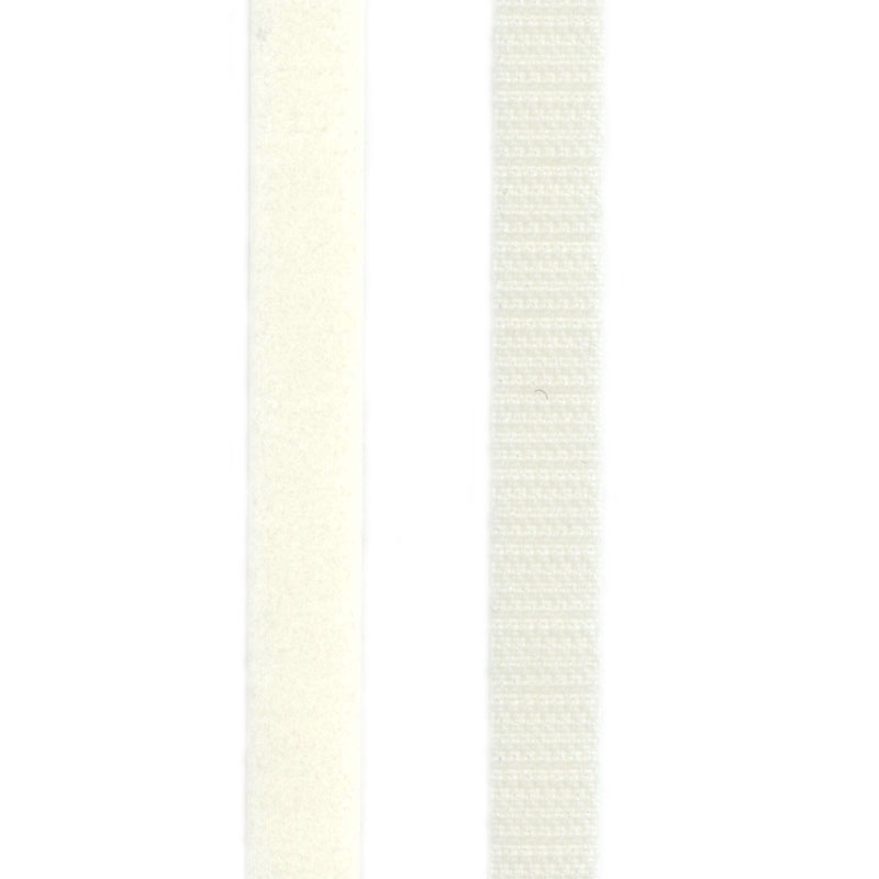VELCRO®  Hakenband, selbstklebend, weiß, 10 mm, 25 m Rolle